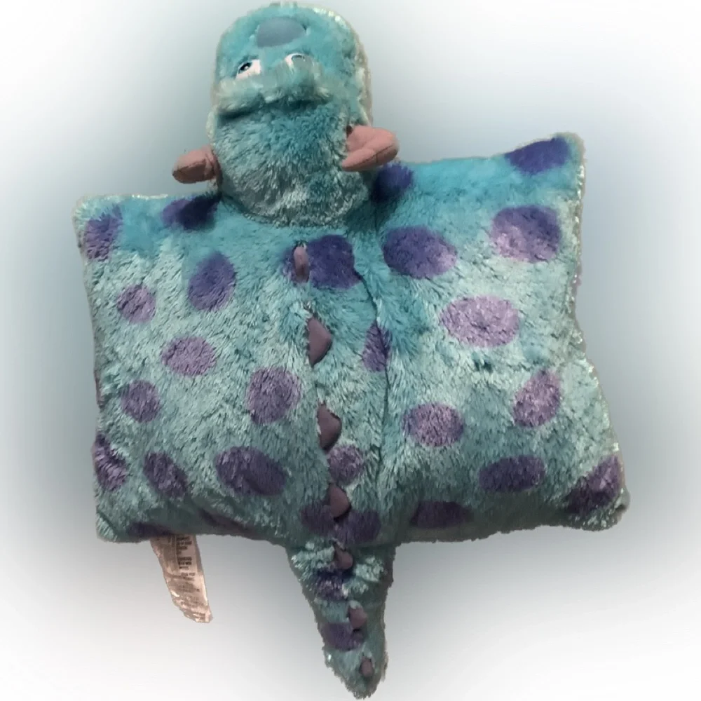 Disney Sully Monsters Inc. XL Blue Pillow Pet Faux Fur Vintage 2014 Collectible - Picture 3 of 6